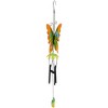 Northlight 15.75" Orange and Green Metal Butterfly Outdoor Garden Windchime - 3 of 4