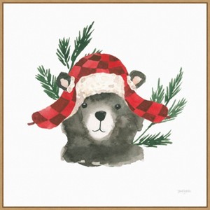 Amanti Art Critter Greetings V by Jenaya Jackson Canvas Wall Art Print Framed 30-in. x 30-in. - 1 of 4