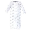 Hudson Baby Boy Cotton Gowns, Cloud Mobile Blue, Preemie/Newborn - 4 of 4