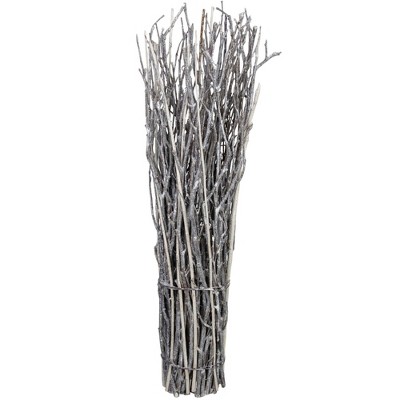 Northlight 20" Gray and White Natural Twig Bundle Christmas Decoration