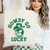 City Creek Prints Howdy Go Lucky Disco Ball Canvas Tote Bag - 15x16 - Natural - 2 of 2