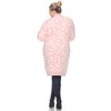 PS Leopard Print Open Front High Pile Fleece  Coat - White Mark - 4 of 4