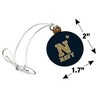US Naval Academy Primary Logo Mini Small Tiny Wood Christmas Tree Holiday Ornament - 4 of 4