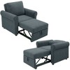 NicBex Convertible Sleeper Chair,Modern  Multi-Function Folding Sofa Bed,Couches with Linen Fabrics for Living Room - 4 of 4