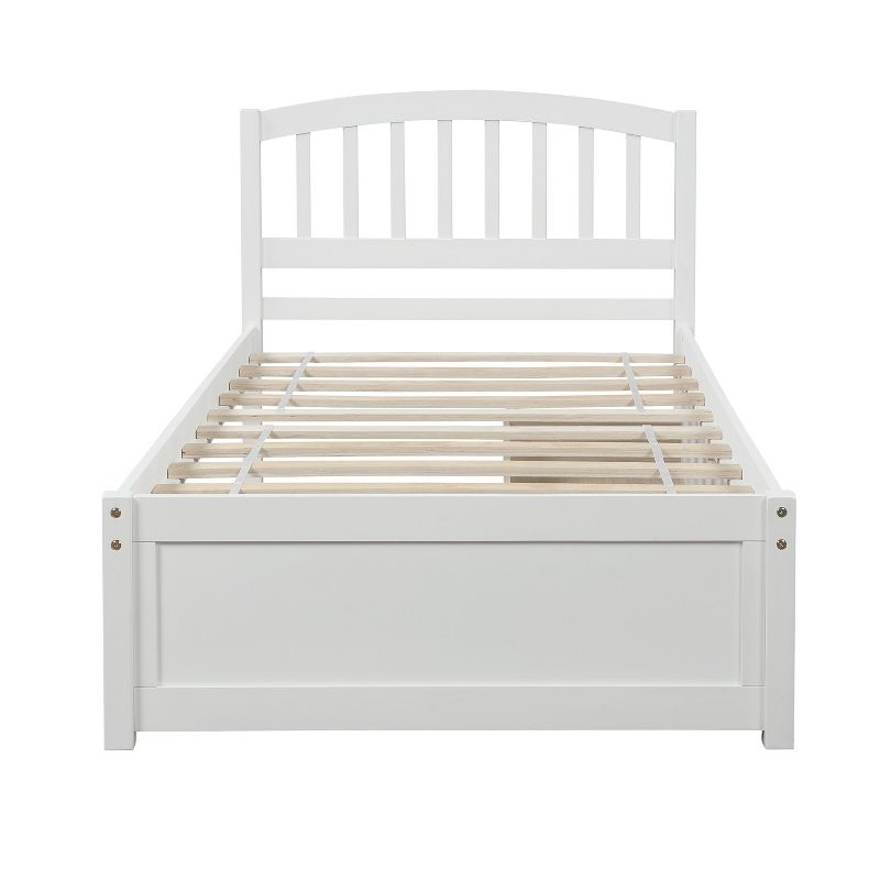Twin Wood Platform Storage Bed Frame with Headboard and Two Drawers-ModernLuxe, 5 of 12