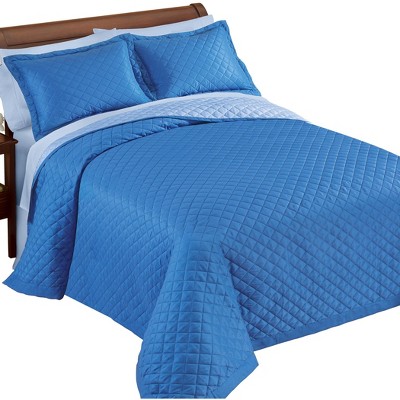 Collections Etc Classic Elegant Reversible 3-Piece Bedspread Set