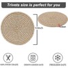 Itopfox Pot Holders Trivets Set of 4, 100% Pure Cotton Thread Weave for Hot Dishes, Pots, Bowls, Teapots, and Hot Pots, Kitchen Essentials - 4 of 4