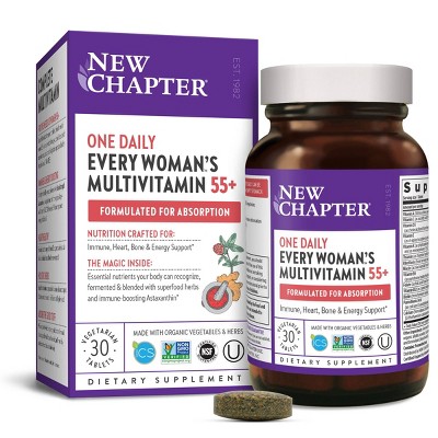 New Chapter Women's 55+ One Daily Multivitamin Tablets - 30ct