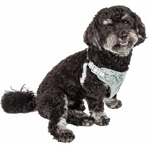 Pet Life Fidomite Mesh Reversible And Breathable Adjustable Dog Harness W/ Designer Bowtie - 1 of 3