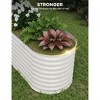 Raised Garden Bed,Galvanized Raised Planter Boxes Outdoor with Easy Assembly, for Vegetables, Fruits, Flower - 4 of 4