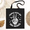 City Creek Prints People Give Me The Creeps Canvas Tote Bag - 15x16 - Black - 2 of 2