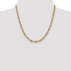 Black Bow Jewelry 4.75mm 14k Gold Tri-Color Solid Fancy Pave Anchor Chain Necklace - 3 of 4