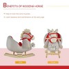 Resenkos Ride On Real Walking Unicorn with Sparkly Horn, Soft Plush Ride On Rocking Horse Bearing - 2 of 4