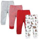 Hudson Baby Unisex Baby Cotton Pants, Christmas Forest