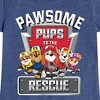 Girls' - Paw Patrol - Pawsome Pups To The Rescue Rubble Chase Al Marshall Skye Fitted Short Sleeve Graphic T-Shirt - 2 of 4