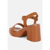 Kolata Faux Leather Pin Buckle Platform Heels Women - 3 of 4