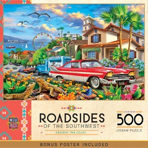 MasterPieces Roadsides of the Southwest - Cruisin' the Coast 500 Piece Jigsaw Puzzle - 1 of 4