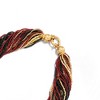 Ross-Simons Italian Red, Black and Gold Murano Glass Bead Torsade Necklace in 18kt Gold Over Sterling - 4 of 4