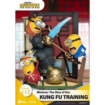 Minions Kung Fu Training Diorama Set with Punching Dummy