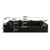 VASIP 39" Soft Corduroy Cloud Sofa,DIY Combination with Deep Seat, Double-layer, Removable Cushion for Living room,Apartment,No Assembly,White - 3 of 4