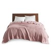NicBex 90x66 Inch Cotton Soft Bedding Blanket Tightly Weave for Bed Sofa,Machine Washable,Pink - 2 of 4
