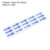Unique Bargains Industrial Work Inspection Indicator Long Arrow Self-Adhesive Labels 2" x 0.8" Blue - 3 of 4