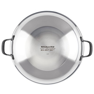 KitchenAid 15-Inch Stainless Steel Induction Wok with Handles