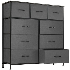 AZL1 Life Concept Utility Storage Drawers Stylish and Functional Storage, 9 Drawer Dresser for Nursery, Closet, Entryway, Gray, 39.3"*11.8"*39.9" - 1 of 4