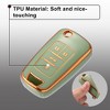 Unique Bargains 4 Buttons TPU Smart Keyless Entry Remote Control Key Fob Case for Buick Green - 3 of 4