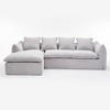 TiramisuBest LY-003 Beige White Deep Seat Compression Sofa 3 Seater with Beige for sofa - 4 of 4