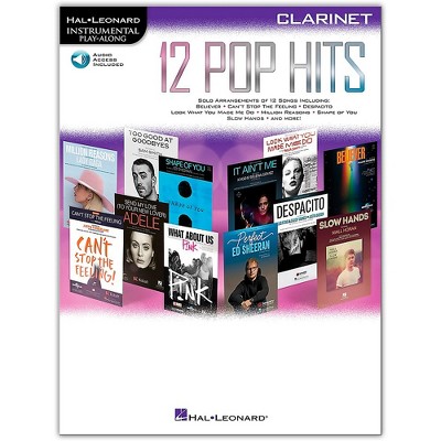 Hal Leonard 12 Pop Hits for Clarinet Book/Audio Online