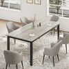 Dining Table for 6, Farmhouse Wooden Kitchen Tables - 3 of 4