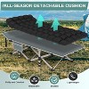 Sportneer Camping Cot for Adults, Heavy-Duty Portable Cot Bed with Mattress, Foldable Padded Sleeping Cots for Camping Travel Tent Day Bed Outdoor - 2 of 4
