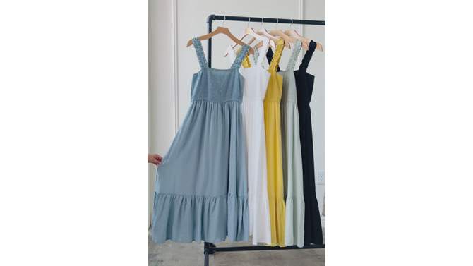 August Sky Women's Smocked Midi Dress, 5 of 10, play video