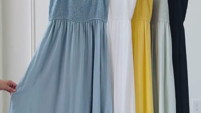 August Sky Women's Smocked Midi Dress, 4 of 9, play video