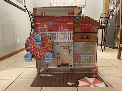 Kidkraft Ferris Wheel Fun Beach House Wooden 360-play Dollhouse