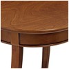 Acme Furniture Aberta 18" Wide Walnut Finish 1-Shelf Round Side Table - 3 of 4
