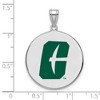 Black Bow Jewelry Sterling Silver North Carolina at Charlotte 49ers NCAA Extra Large Pendant - 2 of 3