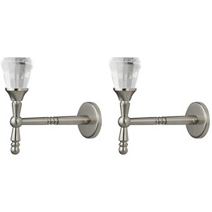 Cristallo Crystal and Metal Drapery Tieback Holdback - 3 Finishes - 1 of 1