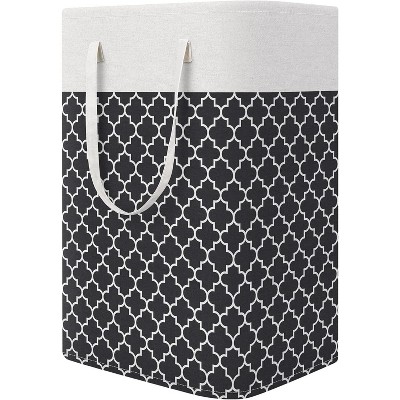 Paaaawaters Large Collapsible Laundry Basket Hamper with Easy Carry Handles，Freestanding Clothes Hampers for Laundry, Bedroom
