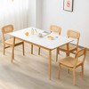 Tangkula Rattan Dining Chairs Set of 4 Kitchen Dining Chairs w/ Simulated Rattan Backrest - 2 of 4