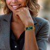 Ross-Simons 30.00 ct. t.w. Emerald Cuff Bracelet in 18kt Gold Over Sterling - 2 of 3