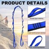 Unique Bargains Nylon Pilates Climbing Daisy Adjustable Chain Yoga Extend Belts 2 Pcs - 3 of 4