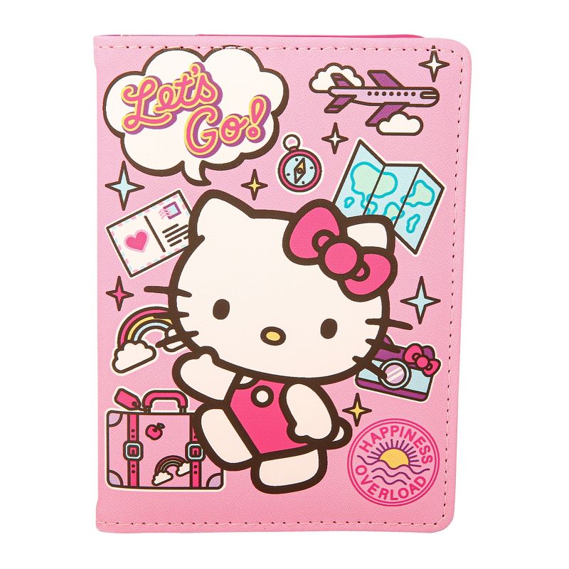 Sanrio Hello Kitty Passport Holder - Cute Travel Wallet for Hello Kitty Fans, Authentic Officially Licensed, 1 of 7