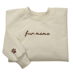 Personalization Mall Pet Mom Embroidered Adult Sweatshirt - 1 of 1