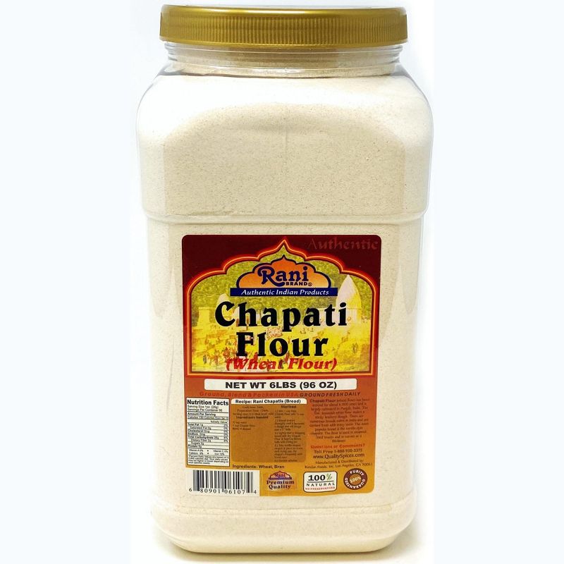 Chapati Flour (Pure Whole Wheat Atta) - 96oz (6lbs) 2.72kg - Rani Brand Authentic Indian Products, 1 of 4