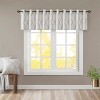 Fretwork Print Grommet Top Window Valance Ivory/Grey 50x18in - 3 of 4