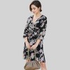 Anna-Kaci Women's Floral Print Wrap Dress with Ruffle Hem and Waist Tie - 3 of 4