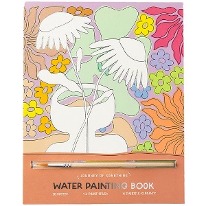Journey of Something: Water Painting Book - 20 Sheets, Floral & Nature Scenes - 1 of 4