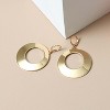 Dangle Hoop Earrings for Women,14k Gold/Silver Plated Geometric Hoops Earrings with High Polished Surface,Huggie Drop & Dangle Earrings for Women - 4 of 4